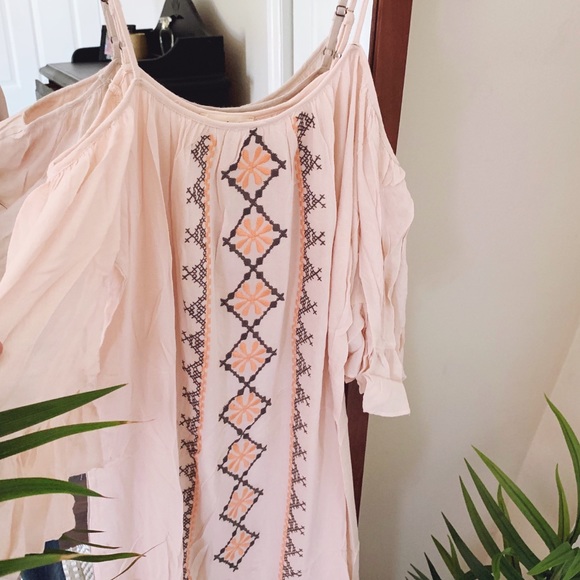 Boho Ruffle Embroidered Dress - Picture 7 of 7